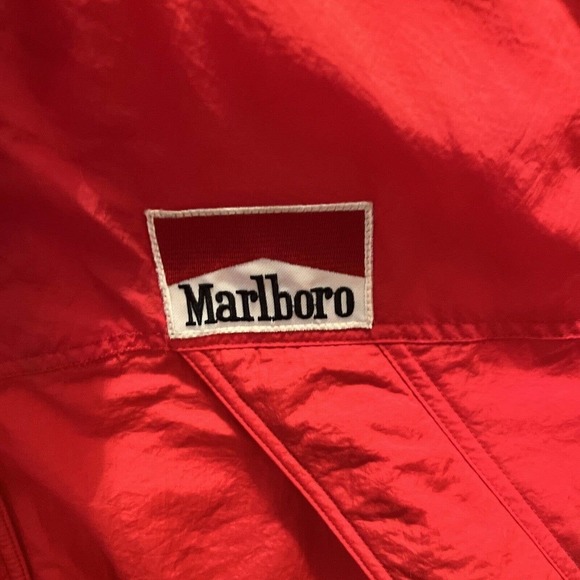 Vintage Mens Marlboro Country Store Duck Down Puffer Puffy Coat X-Large. - Picture 3 of 9